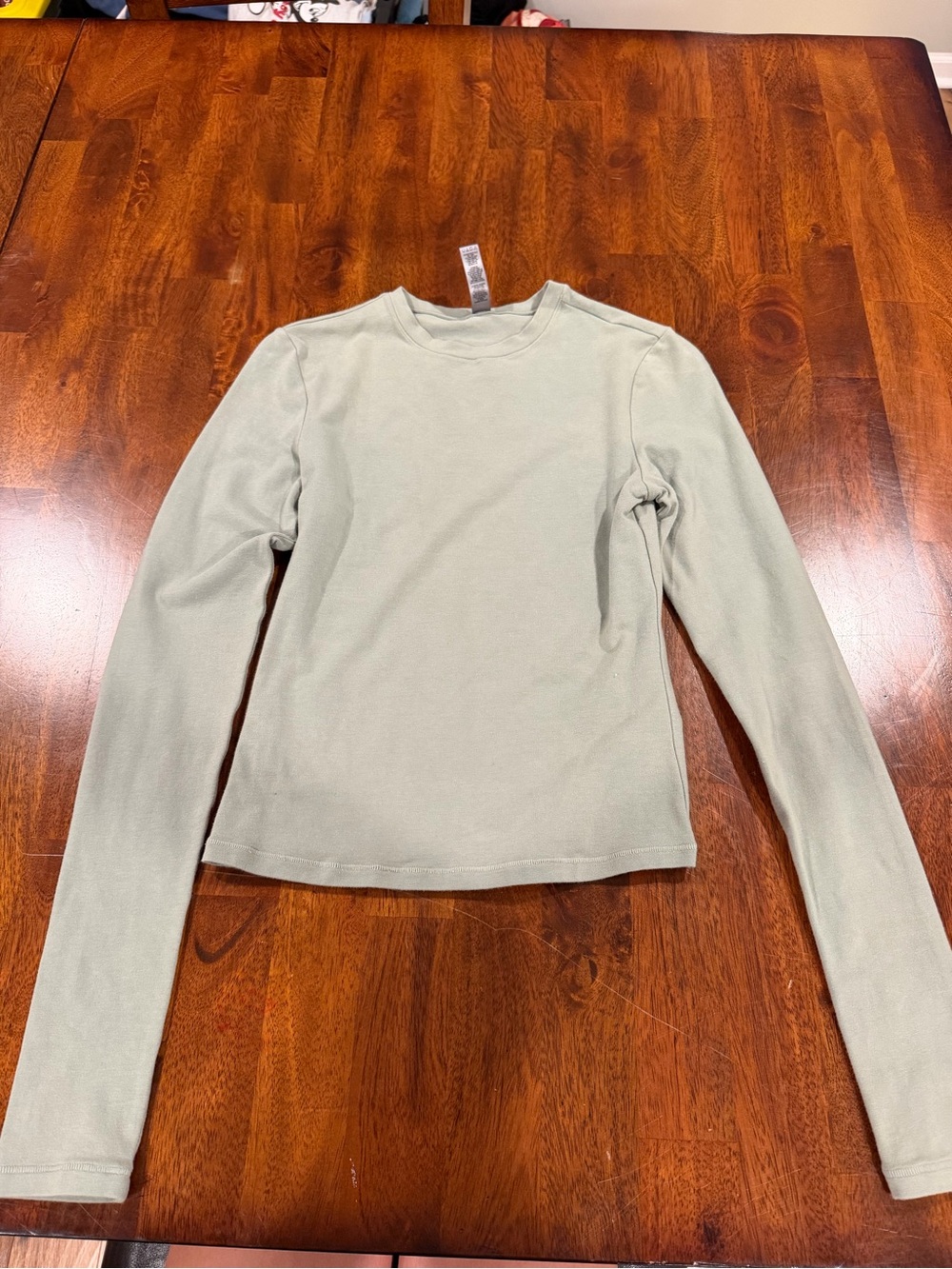 SKIMS cotton long sleeve shirt